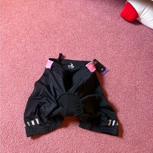 NEW WITH TAGS: Black and Pink Cycling Shorts